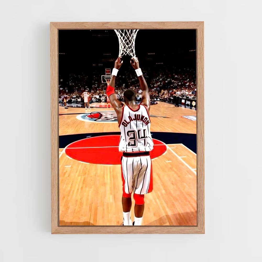 Poster L'Exploit d'Olajuwon – affiche Basketball (vue 4)